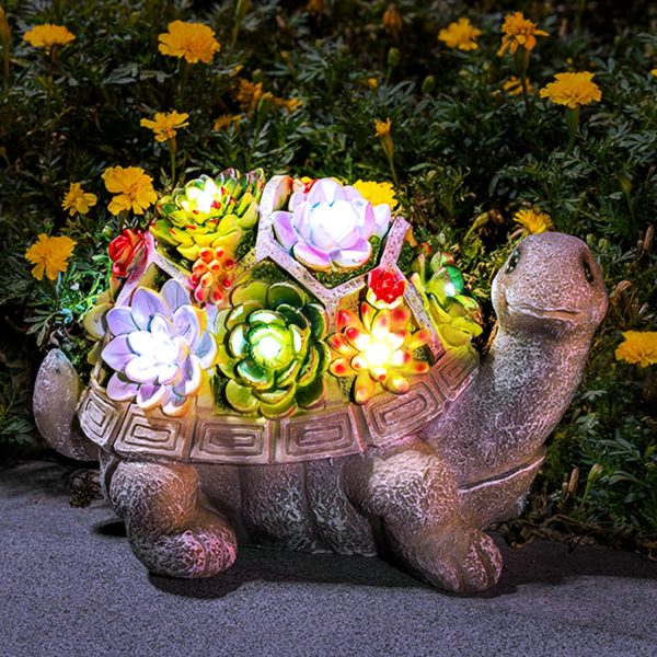 GIGALUMI Solar Garden Decor Watering Elephant Statues Outdoor, Birthday Gifts for Women Mom Grandma Senior Elder, Elephant Ornament for Balcony, Garden, Patio, Yard, Lawn (Constant Lights Only) - Image 9