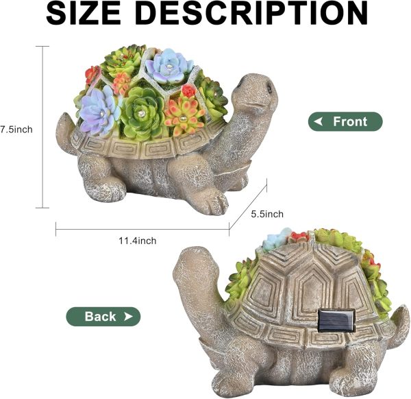 GIGALUMI Solar Garden Decor Watering Elephant Statues Outdoor, Birthday Gifts for Women Mom Grandma Senior Elder, Elephant Ornament for Balcony, Garden, Patio, Yard, Lawn (Constant Lights Only) - Image 10