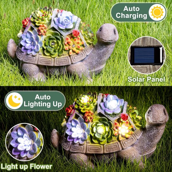 GIGALUMI Solar Garden Decor Watering Elephant Statues Outdoor, Birthday Gifts for Women Mom Grandma Senior Elder, Elephant Ornament for Balcony, Garden, Patio, Yard, Lawn (Constant Lights Only) - Image 12