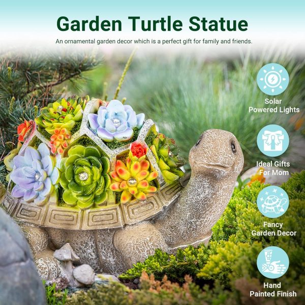 GIGALUMI Solar Garden Decor Watering Elephant Statues Outdoor, Birthday Gifts for Women Mom Grandma Senior Elder, Elephant Ornament for Balcony, Garden, Patio, Yard, Lawn (Constant Lights Only) - Image 14