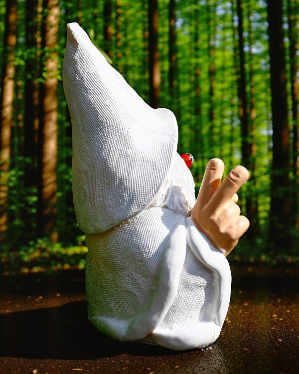 Leverse Middle Finger Decor Statue, 5.9in Naughty Smoking Wizard Dwarf- Funny Garden Gnomes Outdoor Decorations for Lawn Patio Yard Home Decor Easter Halloween - Image 32