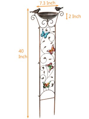 Bird baths for outdoors