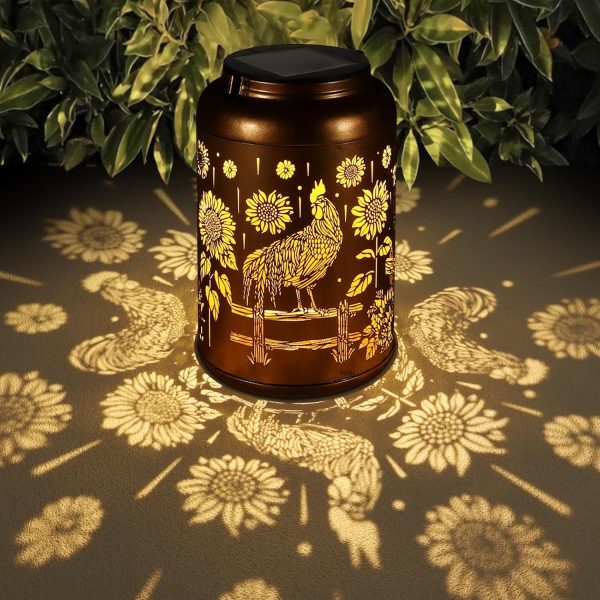 Solar Lanterns Outdoor Waterproof Hummingbird Garden Decor Gifts for Women Mom Grandma Hanging Solar Lights Metal Solar Decoration Outside for Yard, Patio, Backyard, Porch - Image 13