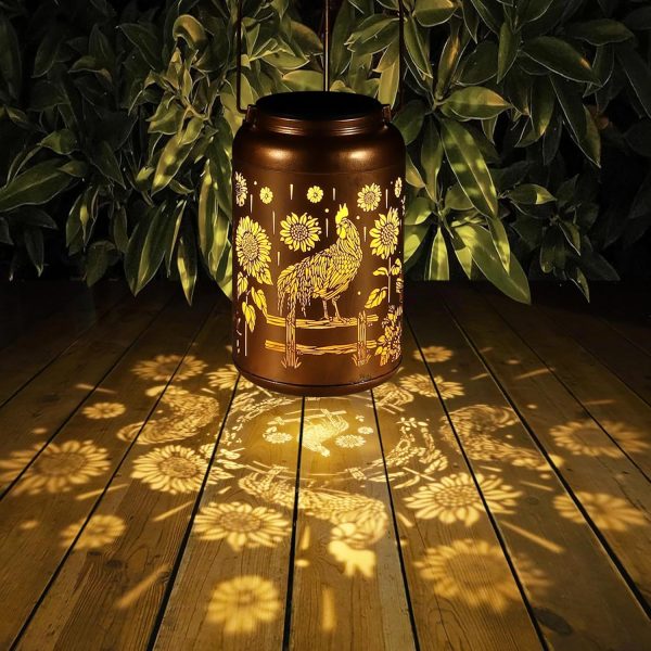 Solar Lanterns Outdoor Waterproof Hummingbird Garden Decor Gifts for Women Mom Grandma Hanging Solar Lights Metal Solar Decoration Outside for Yard, Patio, Backyard, Porch - Image 15