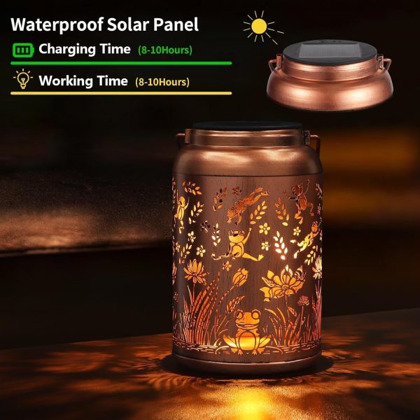 Solar Lanterns Outdoor Waterproof Hummingbird Garden Decor Gifts for Women Mom Grandma Hanging Solar Lights Metal Solar Decoration Outside for Yard, Patio, Backyard, Porch - Image 25