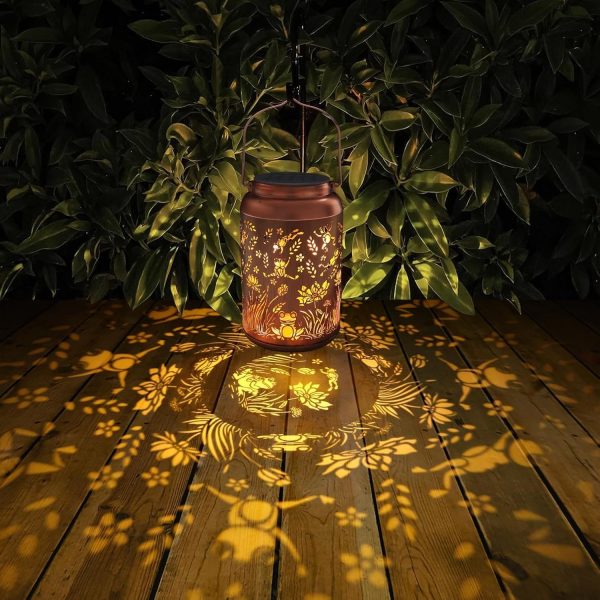 Solar Lanterns Outdoor Waterproof Hummingbird Garden Decor Gifts for Women Mom Grandma Hanging Solar Lights Metal Solar Decoration Outside for Yard, Patio, Backyard, Porch - Image 26