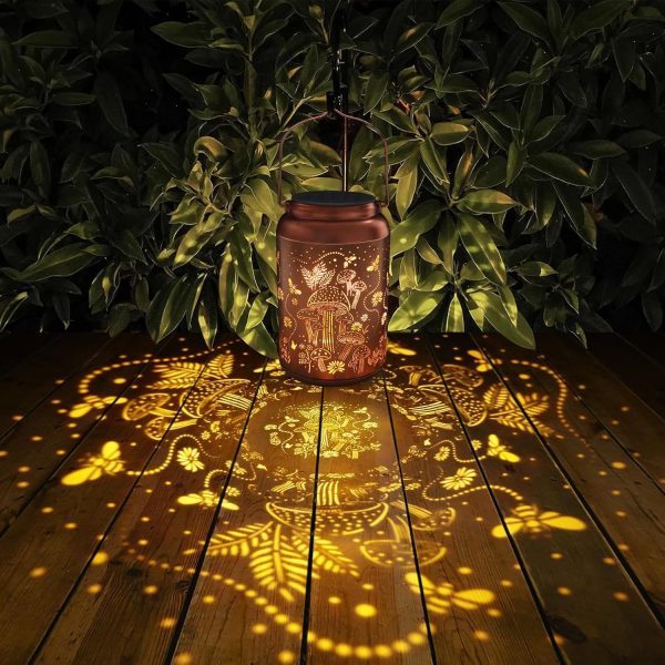 Solar Lanterns Outdoor Waterproof Hummingbird Garden Decor Gifts for Women Mom Grandma Hanging Solar Lights Metal Solar Decoration Outside for Yard, Patio, Backyard, Porch - Image 67
