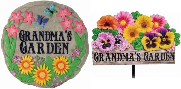 Spoontiques - Garden Décor - Grandma’s Garden Stepping Stone - Decorative Stone for Garden - Image 2
