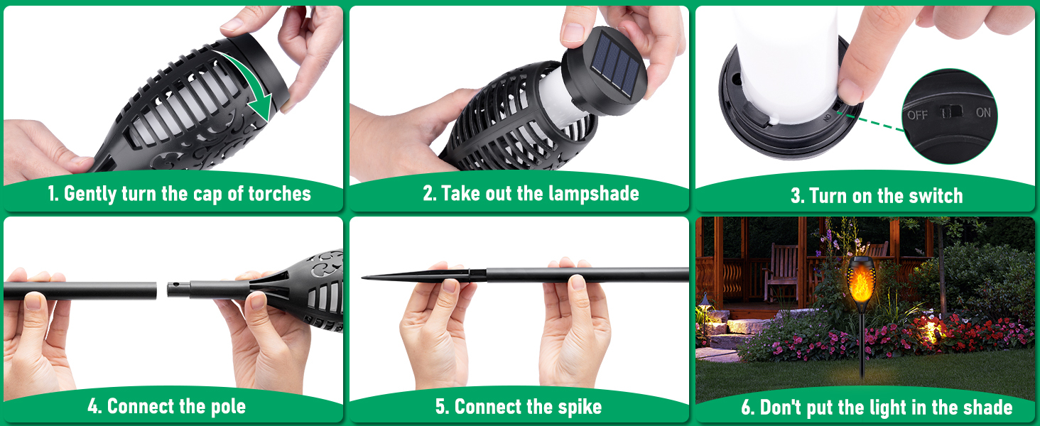 Easy to Install the Solar Lights
